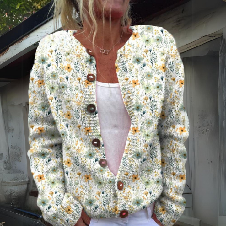 Leilani - Elegant Floral Cardigan