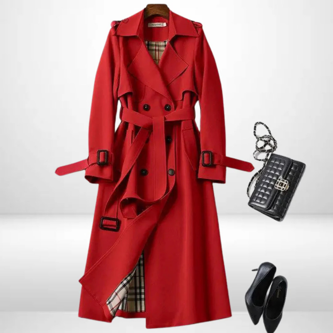 Rose Classic Belted Trench Coat | Timeless Everyday Elegance