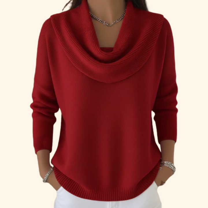 Victoire™ | Soft Cowl Neck Sweater