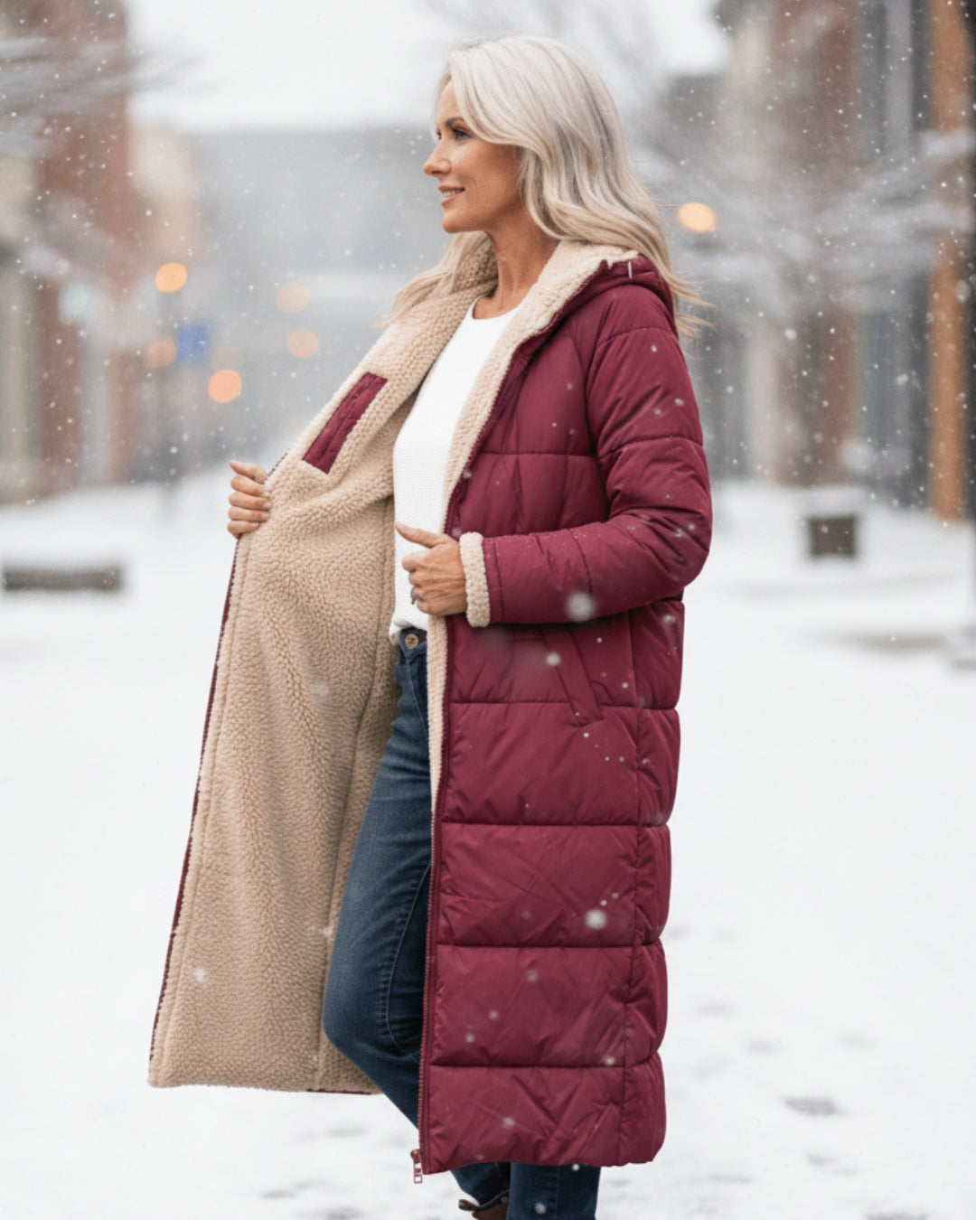 Rose Reversible Winter Coat | Two Beautiful Looks in One Timeless Design