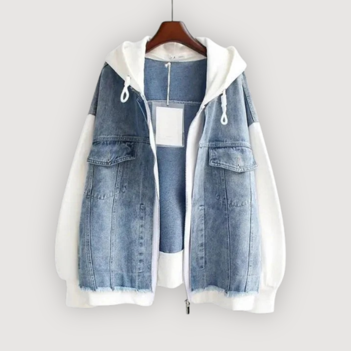 CELYN – CASUAL DENIM HOODIE
