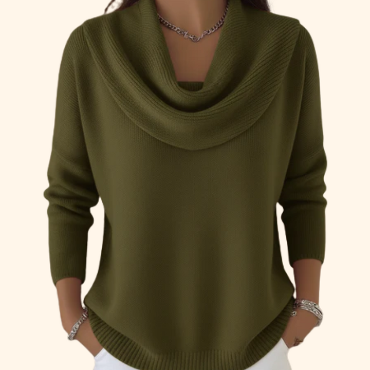 Victoire™ | Soft Cowl Neck Sweater