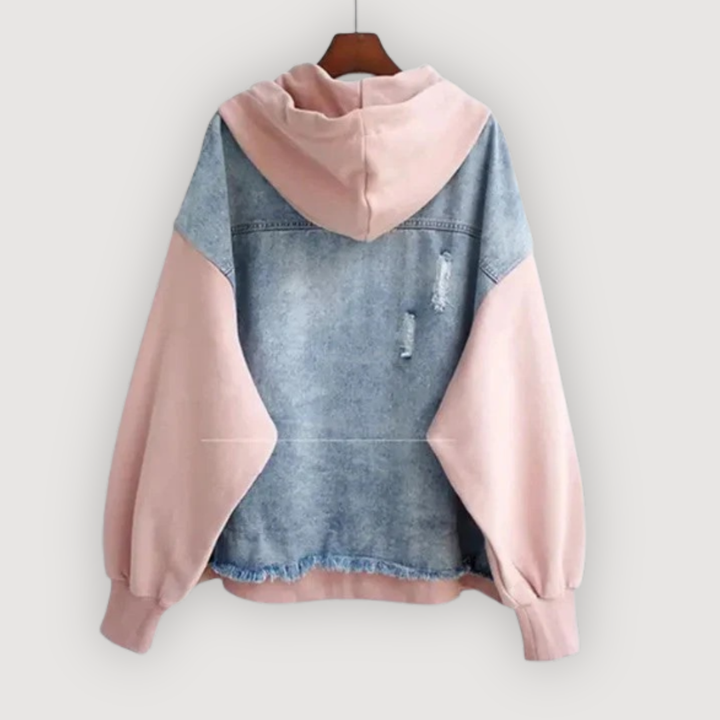 CELYN – CASUAL DENIM HOODIE