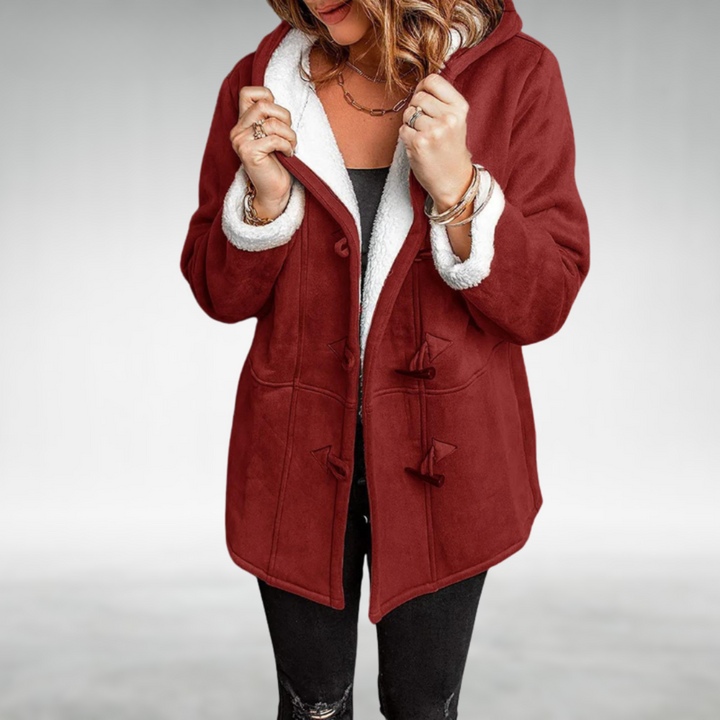 Rose Elegant-Fit Claire Coat | Refined Warmth & Effortless Elegance
