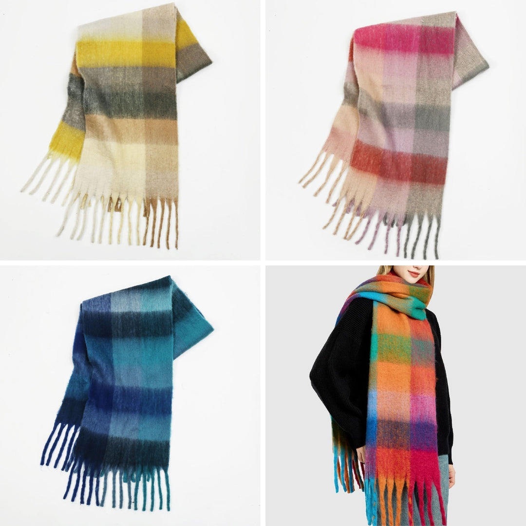 Adeline | Cashmere Rainbow Scarf