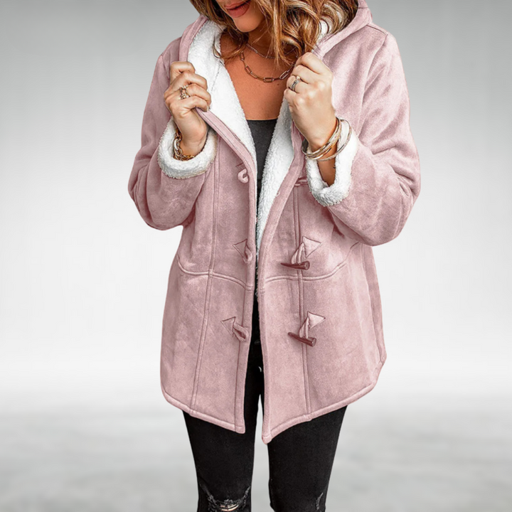 Rose Elegant-Fit Claire Coat | Refined Warmth & Effortless Elegance