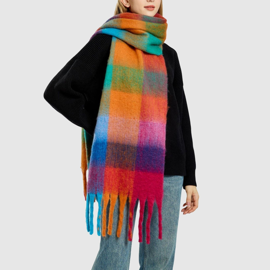 Adeline | Cashmere Rainbow Scarf