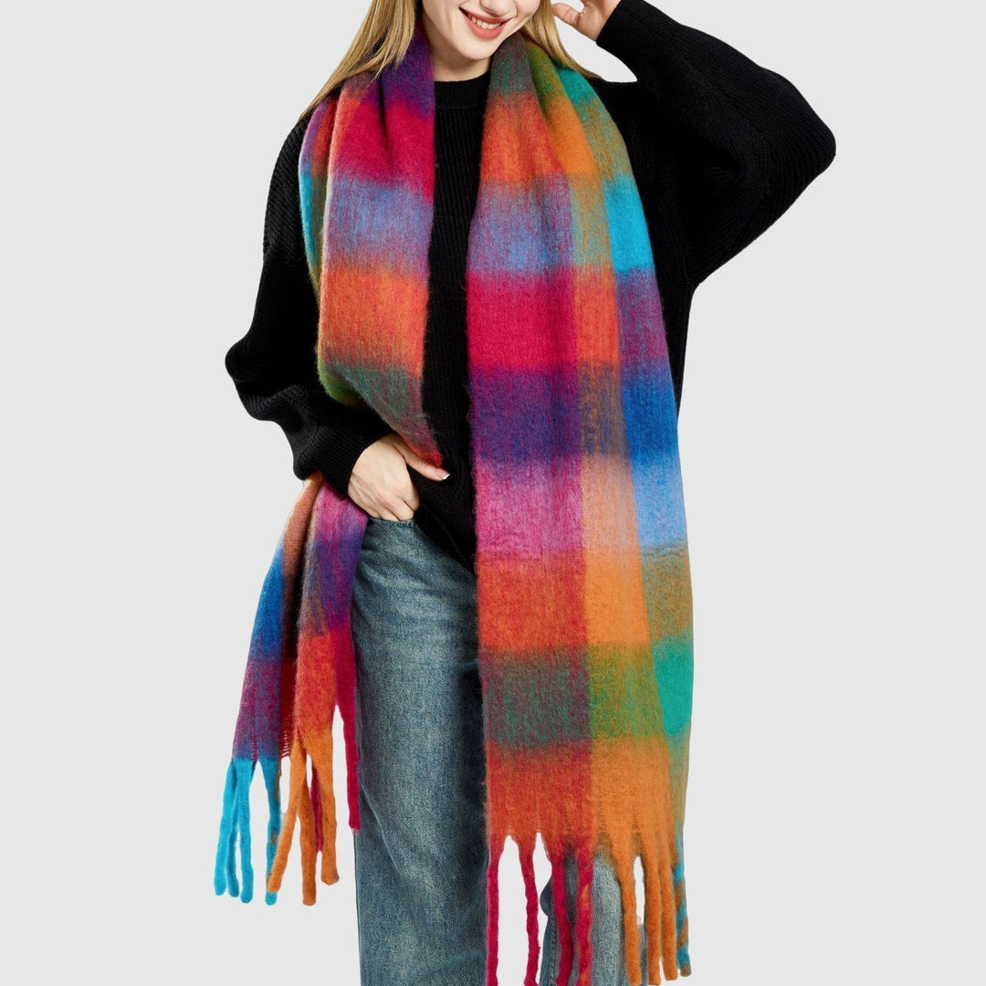 Adeline | Cashmere Rainbow Scarf