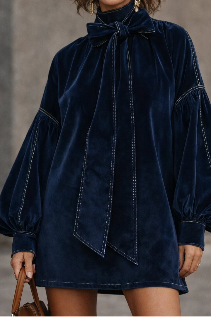 Octavia™ | Elegant Velvet Mini Dress