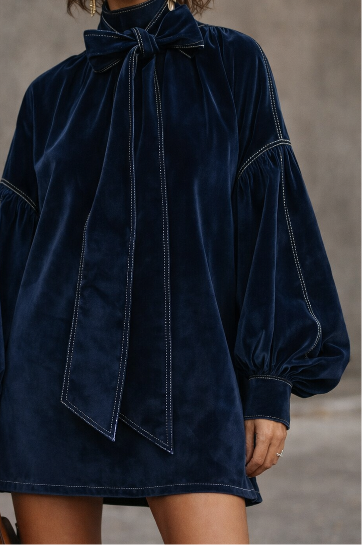 Octavia™ | Elegant Velvet Mini Dress