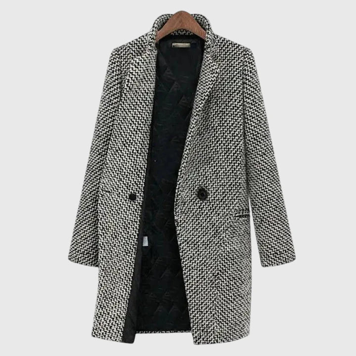 Rose Elegant Long-Fit Madisynrae Coat | Chic Warmth for Every Occasion