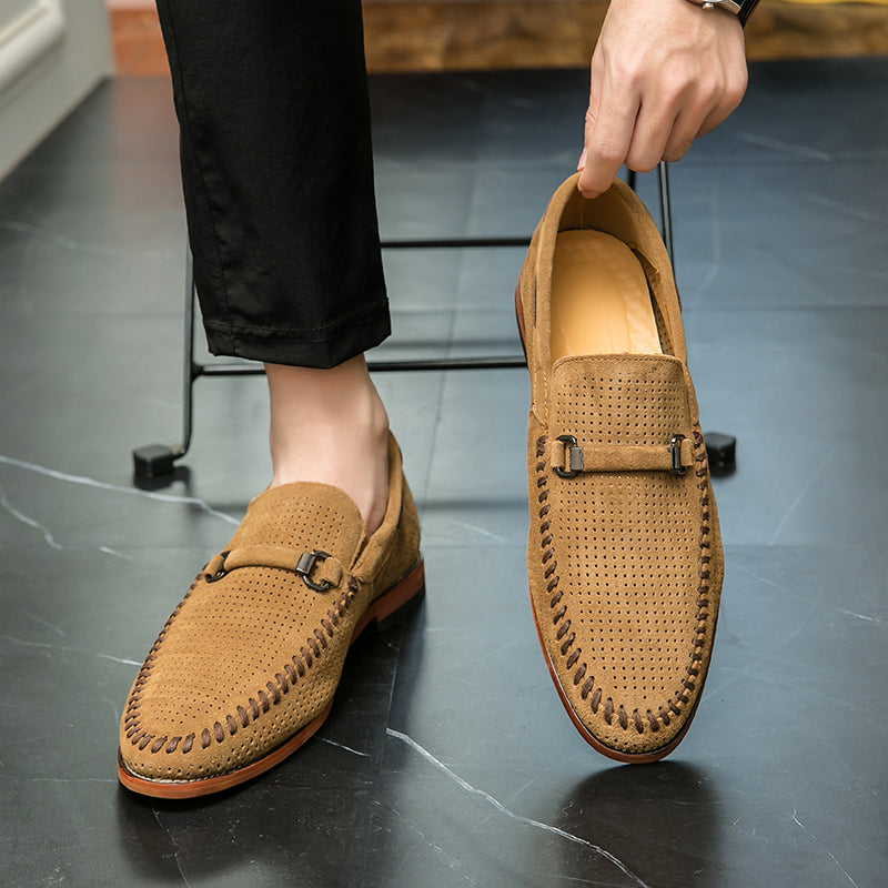 Elegant Suede Slip-On Loafers | Orthopedic Comfort & Timeless Styl