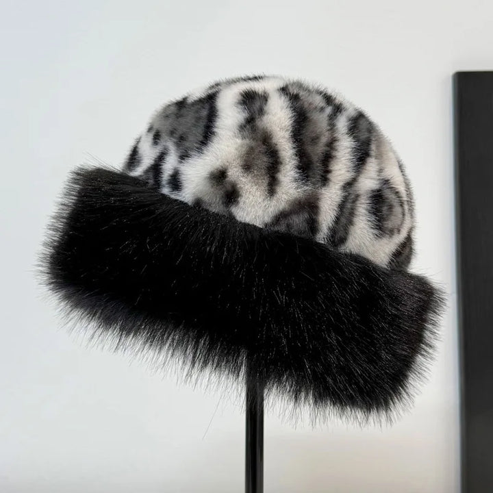 Akina | Leopard Print Fur Hat